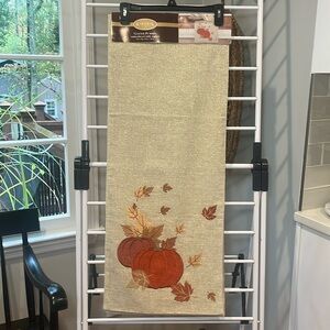 Bardwill Table Runner - Glitter Pumpkin - Embroidered - 14” x 70” Thanksgiving